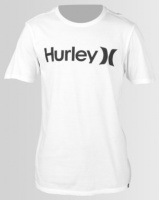 Hurley One & Only Short Sleeve Solid T-Shirt White/Black Photo