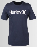 Hurley One & Only Short Sleeve Solid T-Shirt Obsidian/White Photo