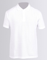 Utopia 175g Pique Polo Tee White Photo