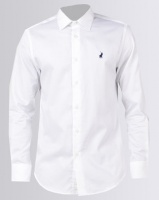 Polo Mens Custom Fit Greig Shirt White Photo