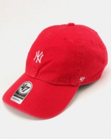 47 Brand New York Yankees Base Runner Clean Up Cap Red Photo
