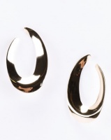 Joy Collectables Open Ended Statement Hoop Earrings Gold-tone Photo