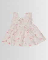 Kapas Baby Frilly Dress Flamingo Photo