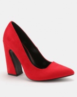 Public Desire Jagger Curved Heels Red Photo