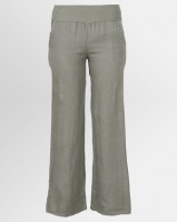 Assuili William de Faye 100% Linen Pants with Pockets Khaki Photo