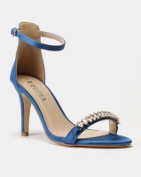 Utopia Embellished Barely There Heels Blue Photo