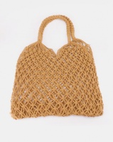 All Heart Natural Woven Straw Shopper Bag Neutral Photo