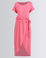 G Couture Boat Neck Wrap Tulip Dress Pink Photo