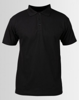 Utopia 175g Pique Polo Tee Black Photo