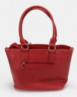 Plum Accessories Ruby Stud Tote Handbag Red Photo