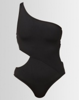 Seafolly Active One Shoulder Maillot Black Photo
