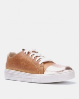 Angelsoft Amy Leather Sneakers Rosegold/Tan Photo