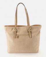 G Couture Woven Bag with Embroidery Tan Photo