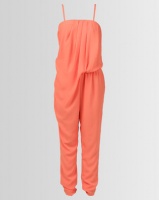 Utopia Boobtube Jumpsuit With Removable Straps Coral Photo