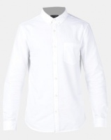 New Look Long Sleeve Oxford Shirt White Photo