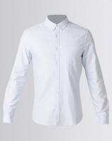 New Look Long Sleeve Oxford Shirt Pale Blue Photo