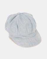 QUIZ Denim Baker Boy Hat Blue Photo
