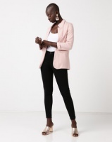 New Look Cross Hatch Stretch Blazer Nude Photo