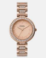 Fossil Karli Three-Hand Rose Stainless Steel Watch Gold Photo