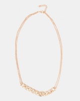 Black Lemon Chain link Detail Necklace Gold-Tone Photo
