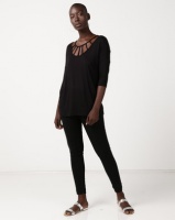 Slick Belle Slat Front Detail Top Black Photo