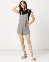 RVCA Suit Up Shorty Playsuit Black Photo