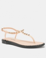 Utopia Studded Jelly Sandals Nude Photo
