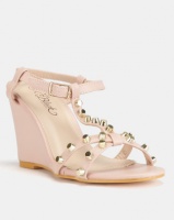 Miss Black Asia Wedge Sandals Pink Photo