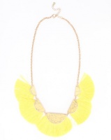 Joy Collectables Fan Tassel Necklace Yellow Photo