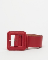 Joy Collectables Square Buckle Belt Red Photo