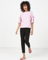 Utopia Top With Bow Trim Pink Photo