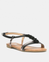 Butterfly Feet Farial Sandals Black Photo