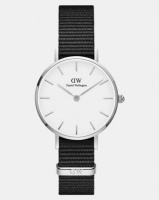 Daniel Wellington Women Classic Petite Cornwall Black 28mm Watch DW00100248 Silver-plated Photo