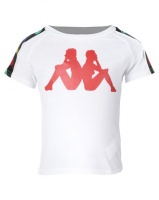 Kappa Banda Coen T-Shirt White/Red Photo