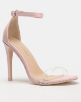 Miss Black Rowan Barely There Heels Pink Photo