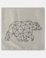 Royal T Bear Linen Cushion Cover Brown Photo