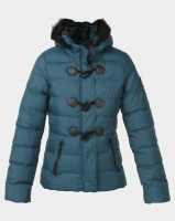Brave Soul Padded Jacket With Toggle With Hood Teal Photo