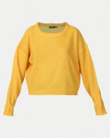 Brave Soul Boxy Scoop Neck Jumper Gold Photo