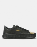 Puma Sportstyle Core Smash Platform LX Sneakers Black/Gold Photo