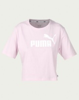 Puma Sportstyle Core Essential Cropped Logo Tee Pink Photo