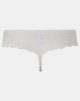 CHERRY AND THE BEES Zinnia Bridal Thong White Photo