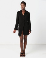 NA-KD Asymmetric Blazer Dress Black Photo
