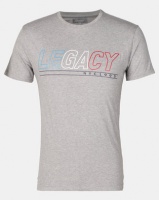 Utopia Legacy Print Tee Grey Melange Photo