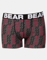 Bear 3 Pack XO Print Bodyshorts Red/Grey Photo