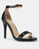 Utopia PU Barely There Sandals Black Photo