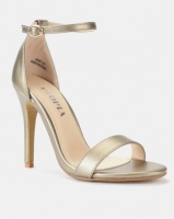 Utopia PU Barely There Sandals Gold Photo