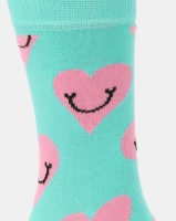 Happy Socks Smiley Heart Socks Blue Multi Photo