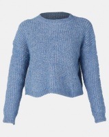 New Look Fluffy Chenille Jumper Blue Photo
