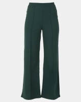 New Look Pintuck Wide Leg Party Trousers Dark Green Photo