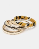 New Look Leopard Wrapped Bangle Multi Photo